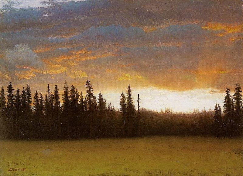 Albert Bierstadt California Sunset oil painting image